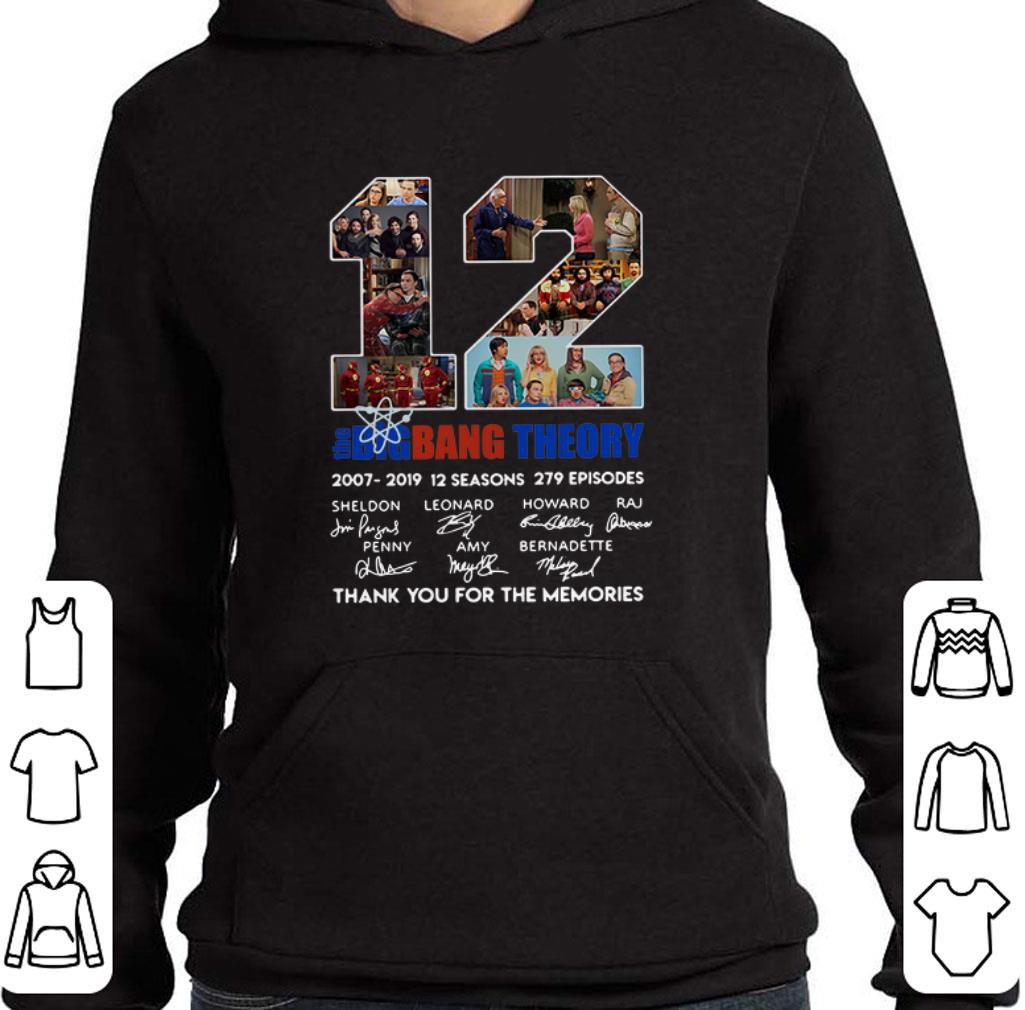 Official 12 the Big Bang Theory signatures thank you for the memories shirt