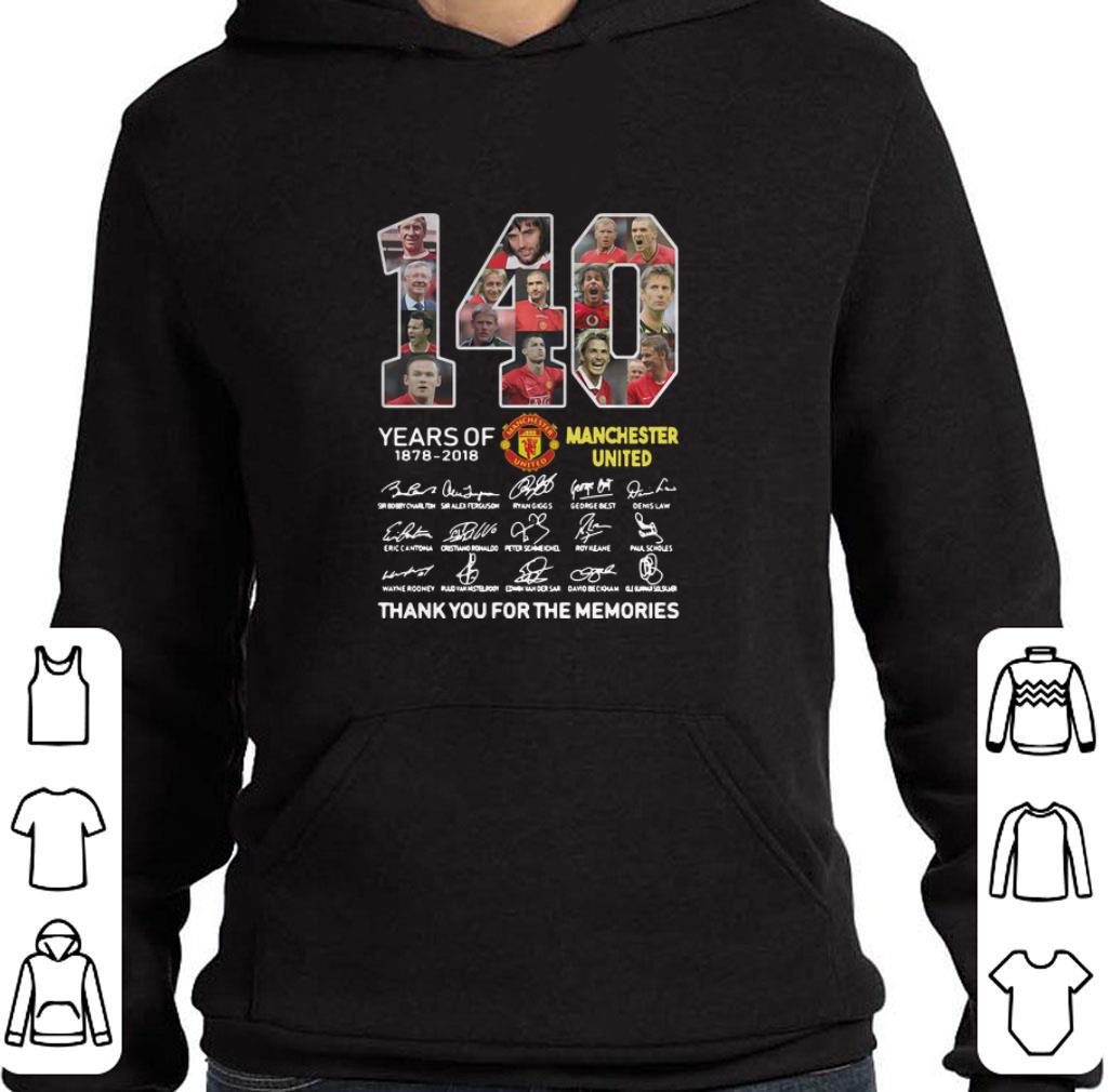 Official 140 Years of Manchester United 1878-2018 signatures shirt