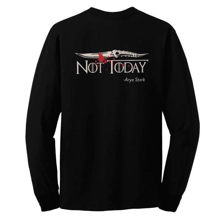 Top Game Of Thrones Not Today Arya Stark GOT shirt