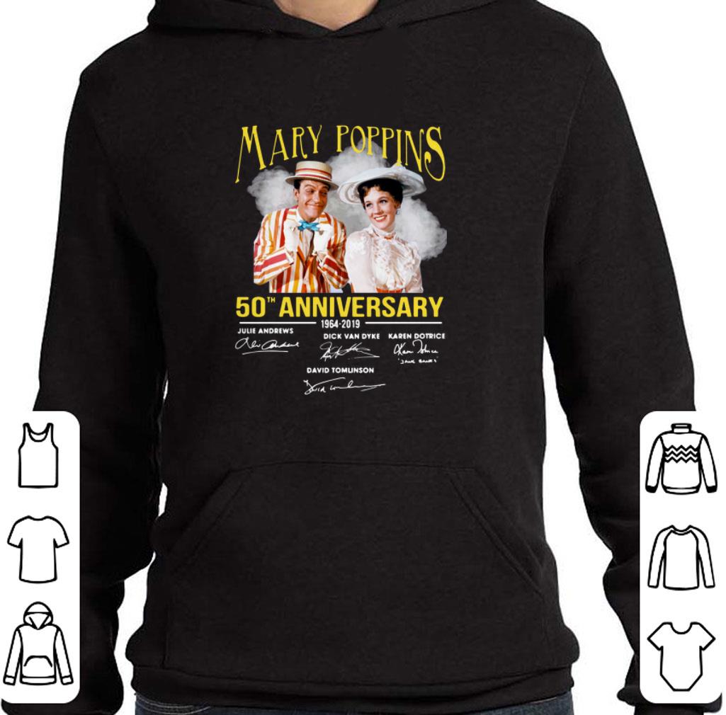 Funny Mary Poppins 50th anniversary 1964-2019 signatures shirt