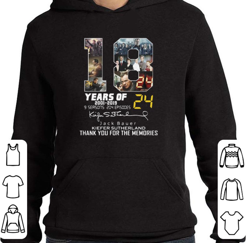 Official 18 years of 24 2001-2019 Jack Bauer Kiefer Sutherland signature shirt