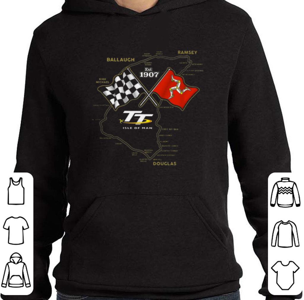 Nice Mountain Course Map Isle of Man Ballaugh Ramsey Kirk Michael shirt