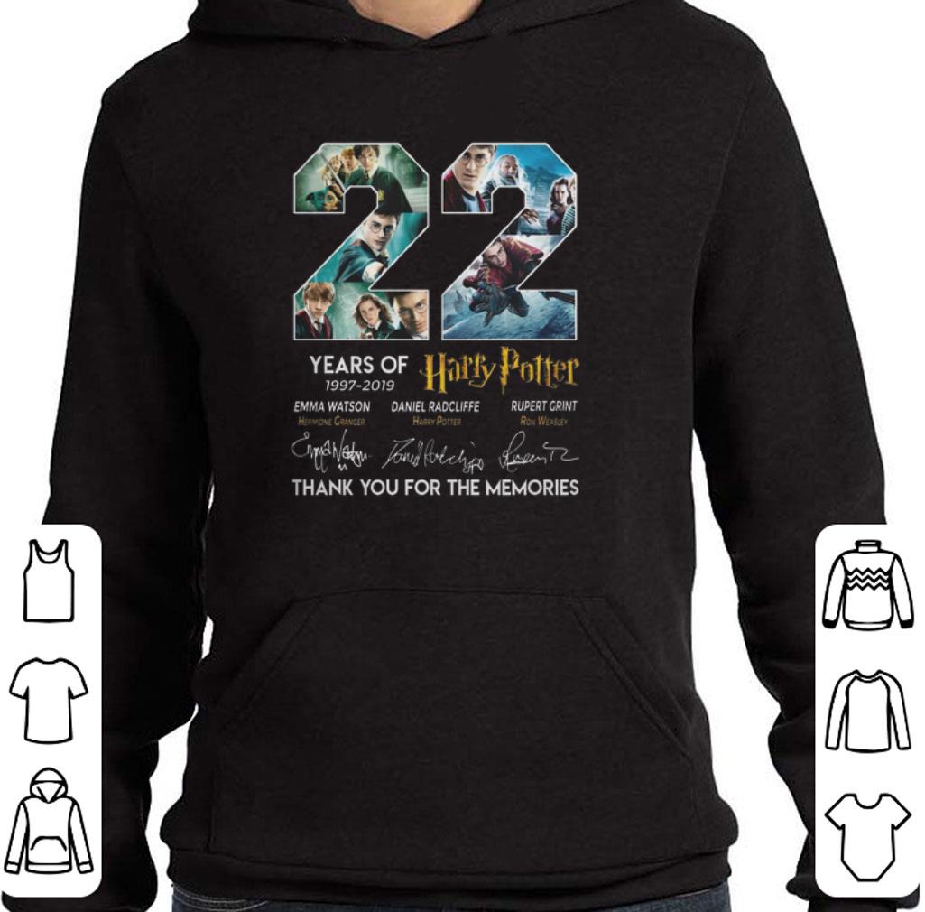 Pretty 22 Years Of Harry Potter 1997-2019 thank you for the memories shirt