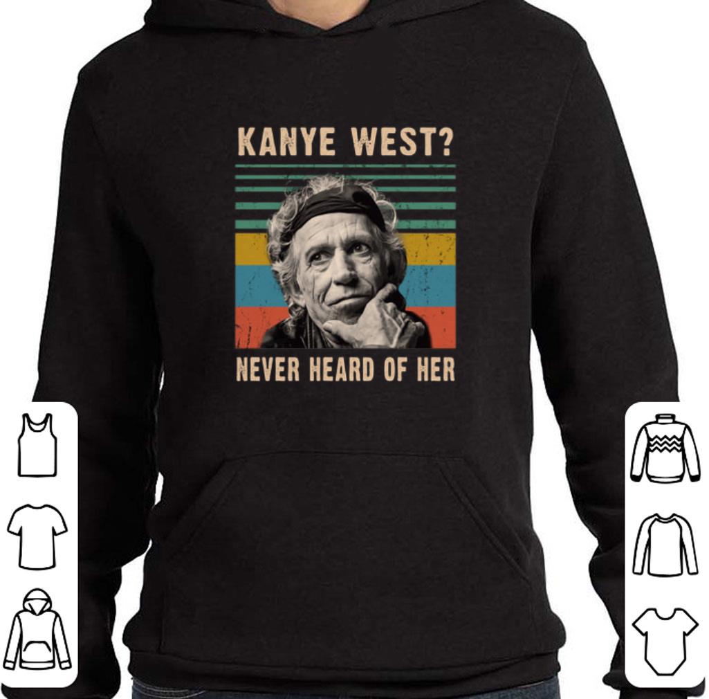 Pretty Keith Richards Kanye West never heard of her vintage shirt