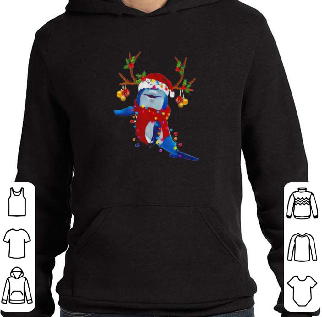 Funny Dolphin Santa reindeer Christmas shirt
