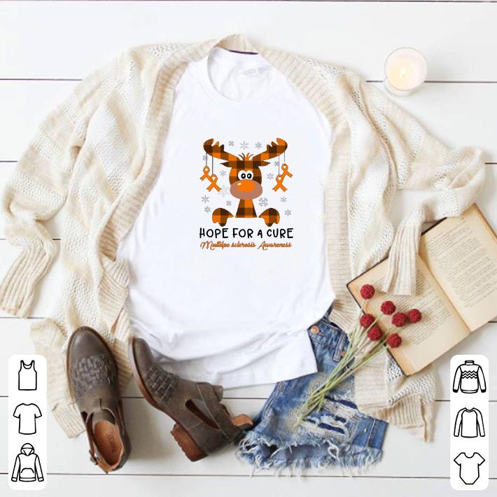 Hot Reindeer hope for a cure Multiple Sclerosis Awareness shirt