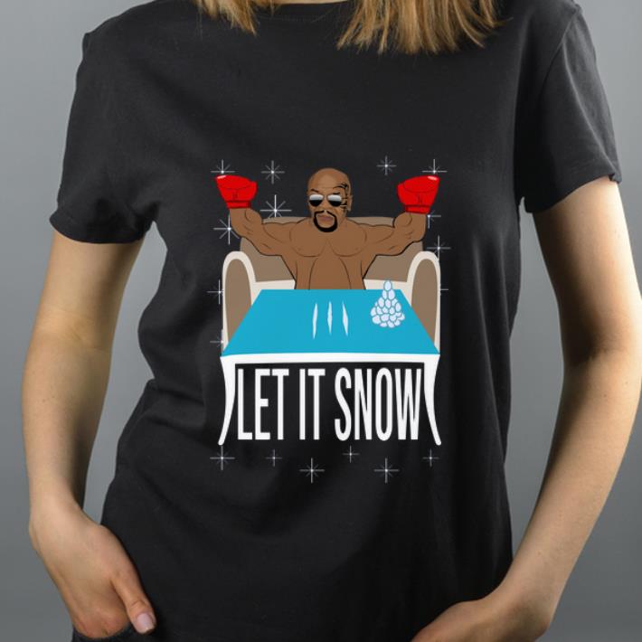 Premium Mike Tyson Walmart Cocaine Santa Let It Snow Christmas shirt
