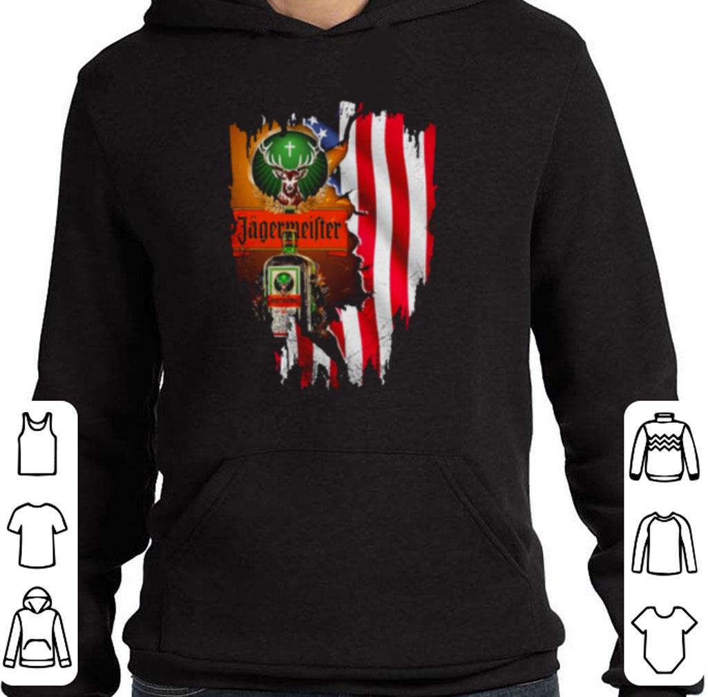 Hot Jagermeister mashup American flag shirt