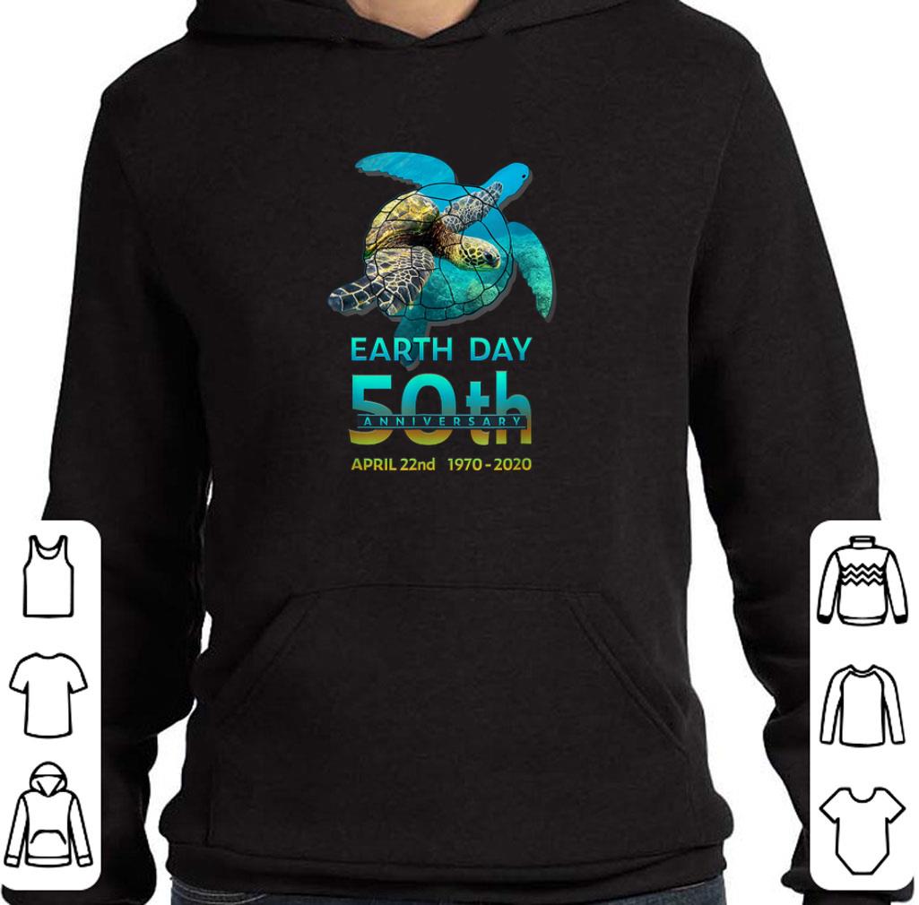 Funny Sea Turtle earth day 50th anniversary april 22nd 1970-2020 shirt