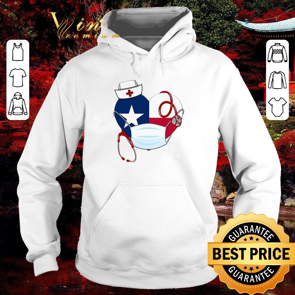 Official Heart Texas Stethoscope nurse face mask shirt