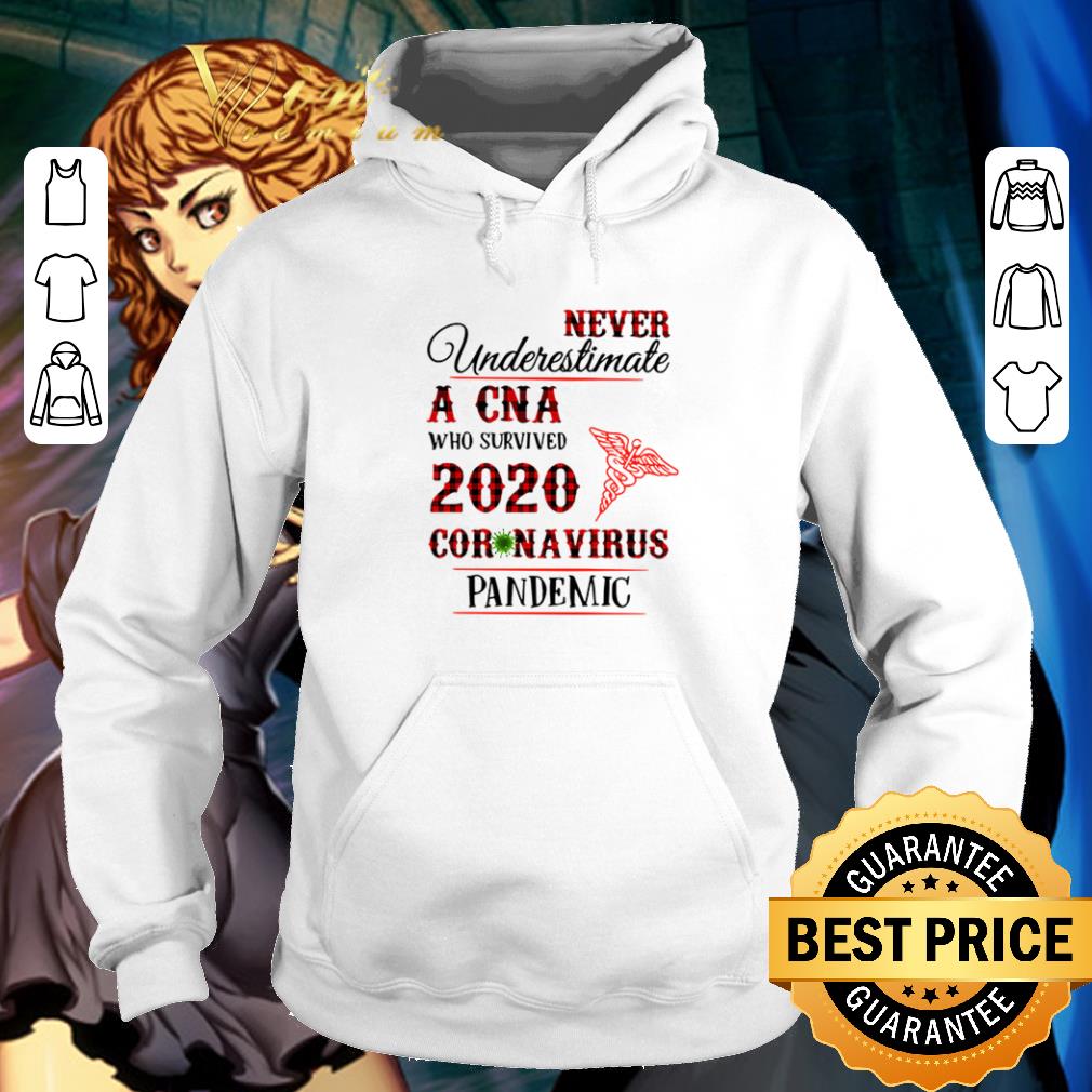 Top Never underestimate A CNA who survived 2020 coronavirus pandemic shirt
