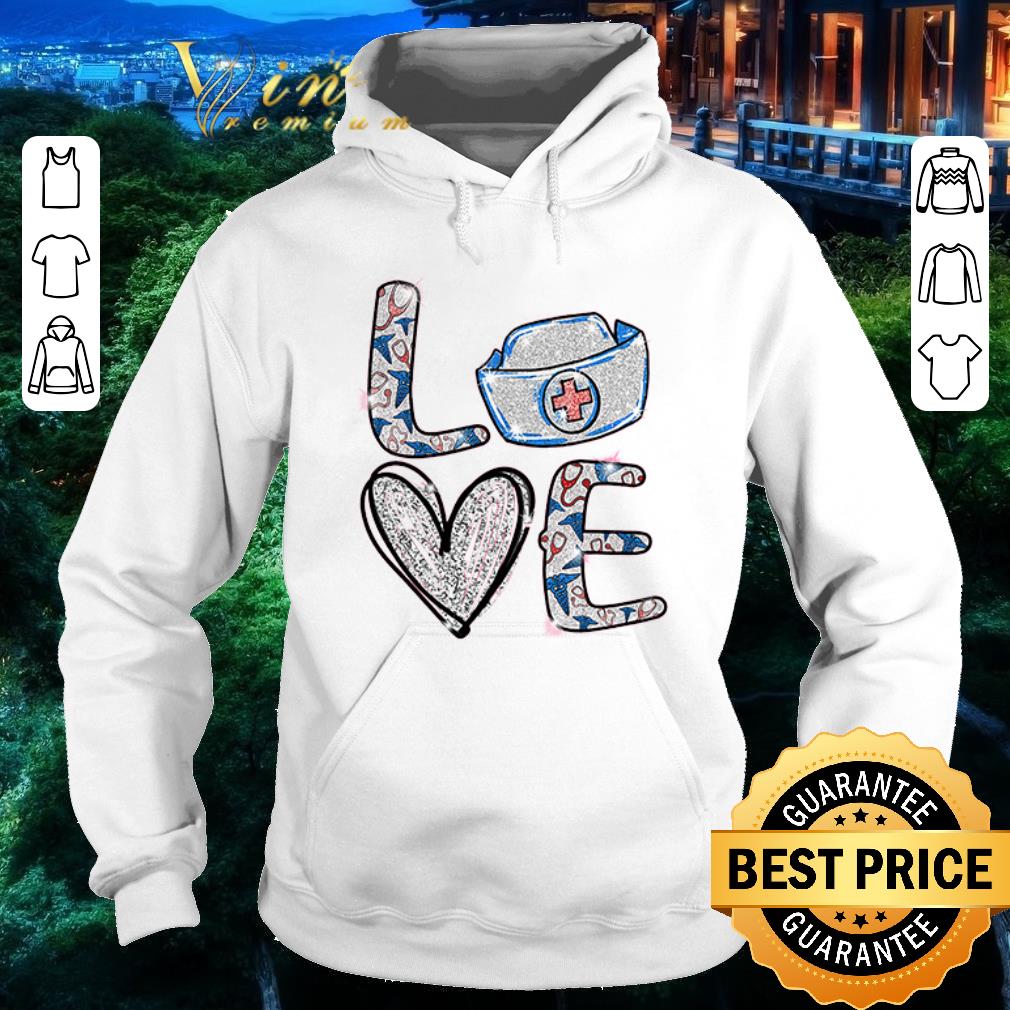 Nice Love Nurse Bling shirt