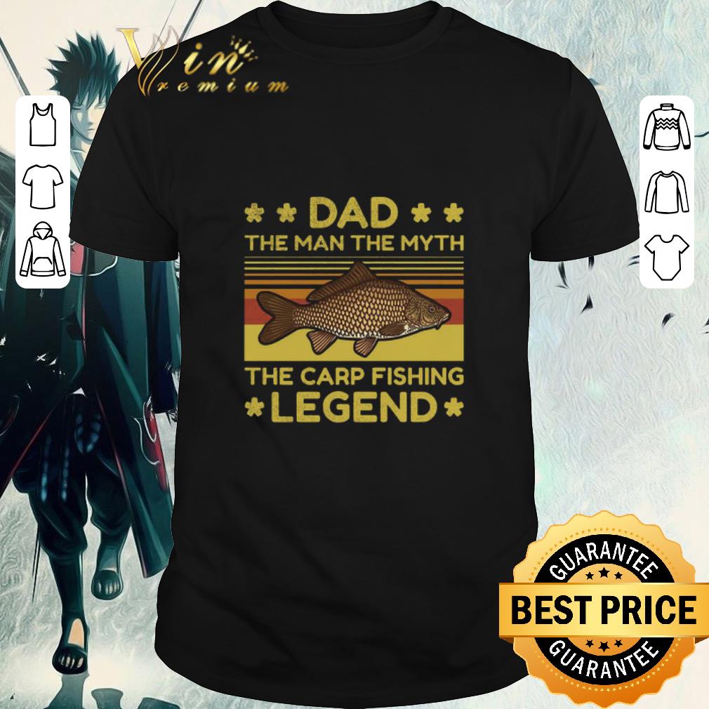 Premium Dad The Man The Myth The Carp Fishing Legend Vintage Shirt Kutee Boutique