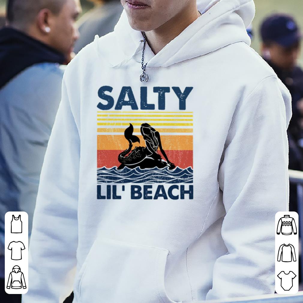 Official Mermaid salty lil’ beach retro vintage shirt 2 Official Mermaid salty lil’ beach retro vintage shirt