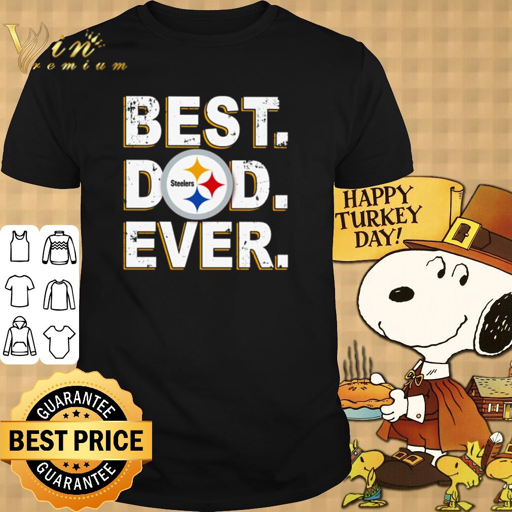 Nice Best Dad Ever Pittsburgh Steelers Logo shirt - Kutee Boutique