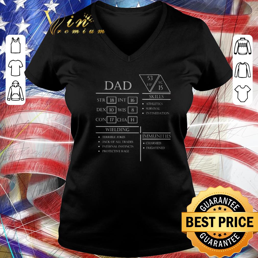 dad dnd stats shirt