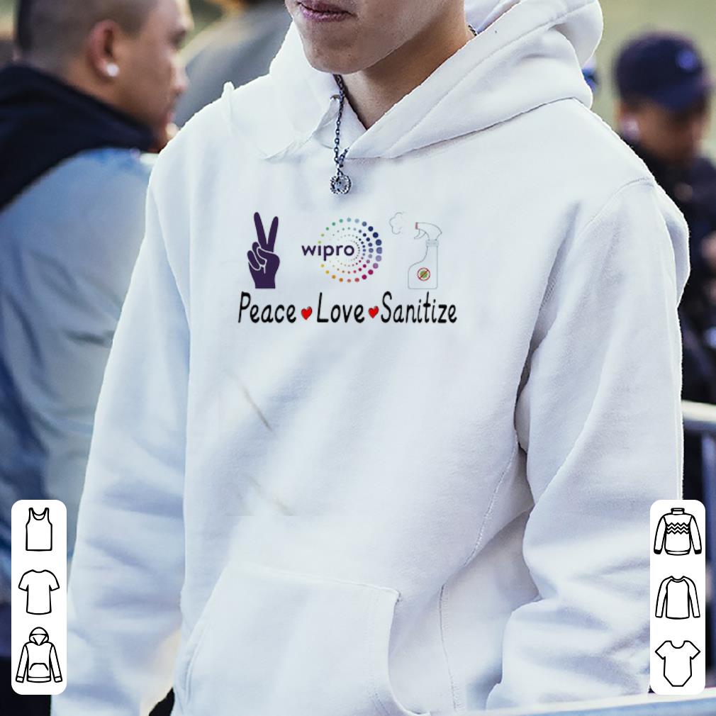 Premium Wipro Peace Love Sanitize Covid-19 shirt 2 Premium Wipro Peace Love Sanitize Covid-19 shirt