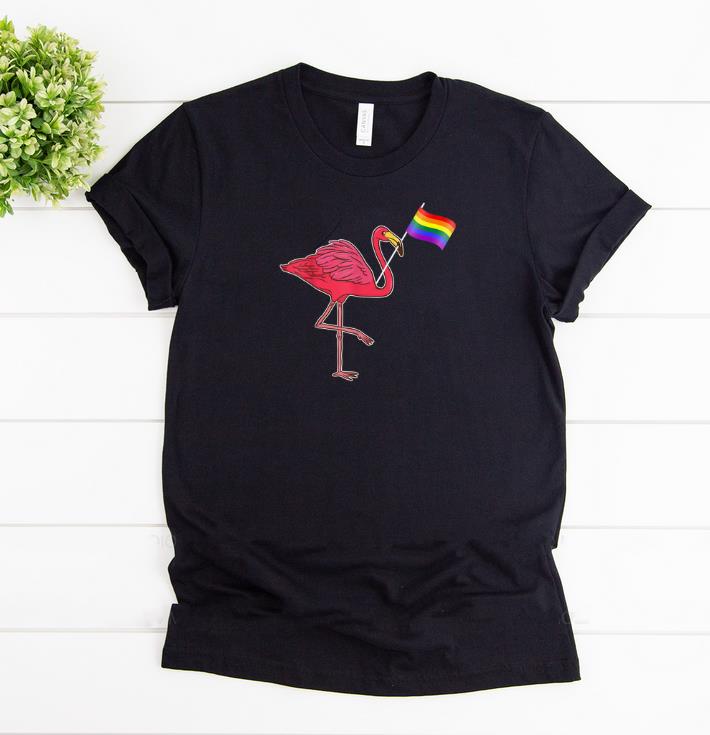 Hot Pride Flamingo Lgbt Rainbow Flag Gay Shirt Kutee Boutique