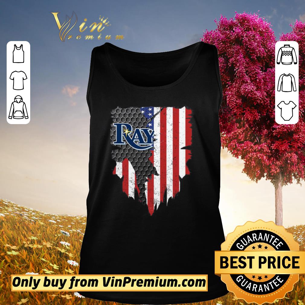 Premium Tampa Bay Rays Inside American Flag Shirt Kutee Boutique