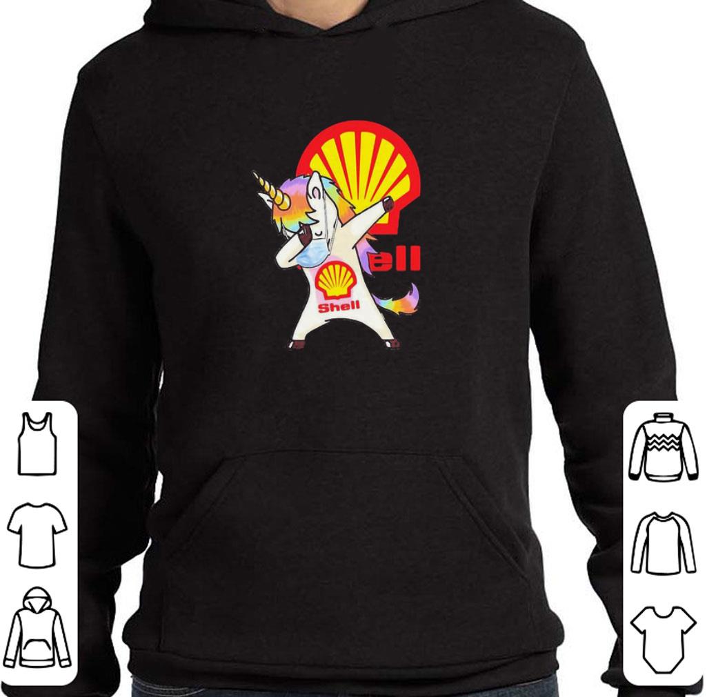 Funny Dabbing Unicorn Mask Shell Coronavirus shirt