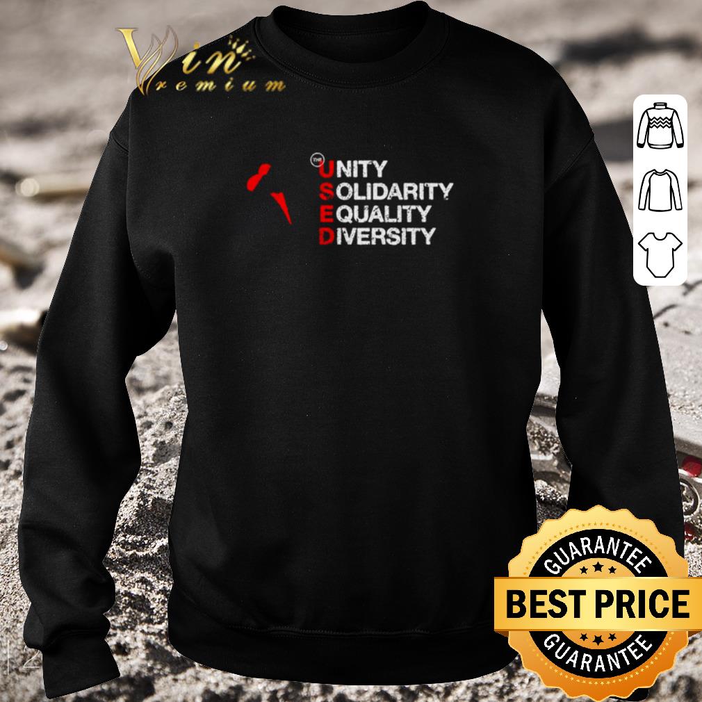 Premium USED unity solidarity equality diversity Juneteenth shirt