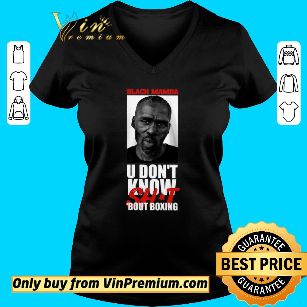 Official Black Mamba u don_t know shit bout boxing shirt - Kutee Boutique