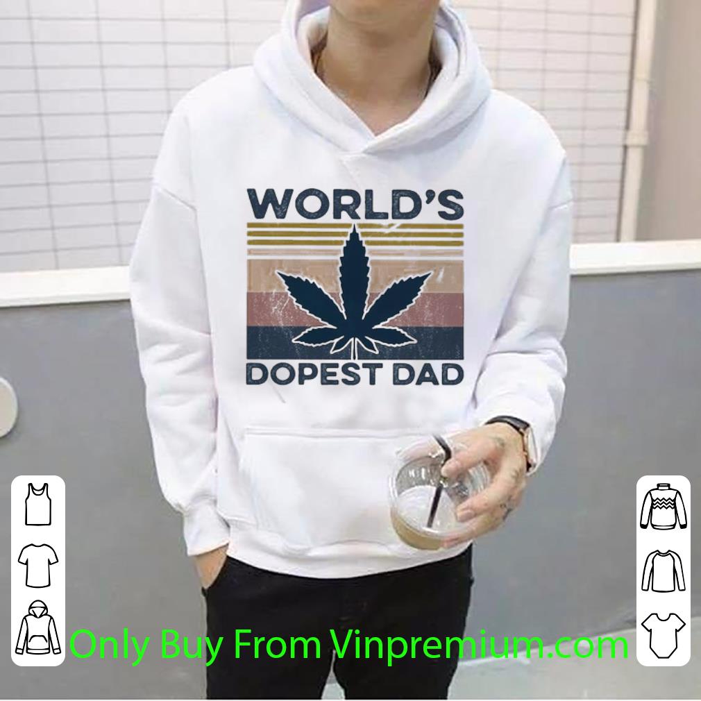 Great Vintage Weed World’s Dopest Dad shirt