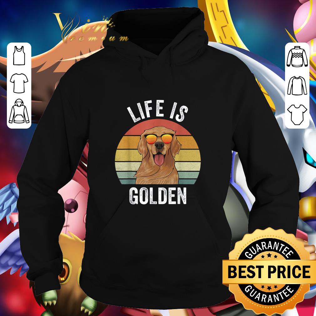 Premium Life Is Golden Retriever Vintage shirt