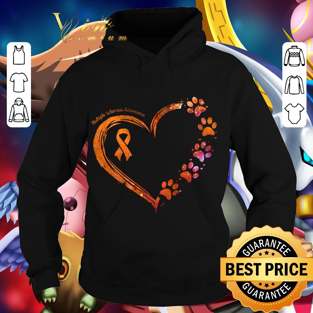 Paws Dog Multiple Sclerosis Awareness shirt