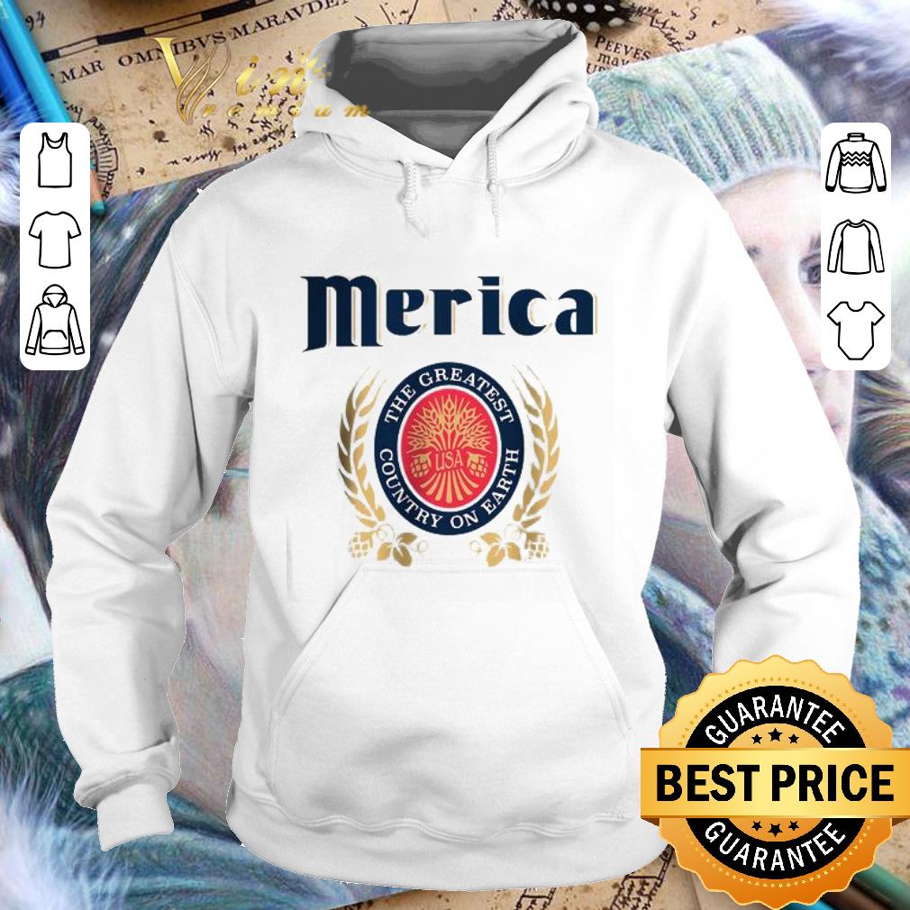 Best Miller Lite Logo Merica The Greatest Country On Earth shirt