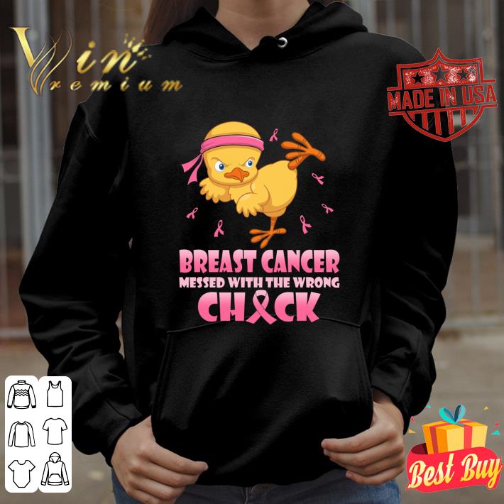 Premium Breast Cancer awareness messed with the wrong chick Karate shirt