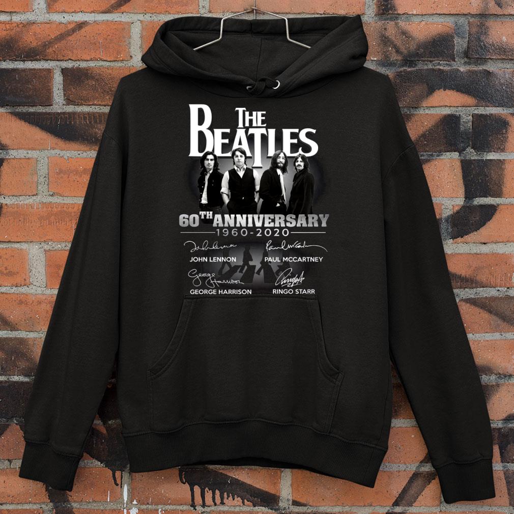 Hot The Beatles 60th Anniversary 1960-2020 John Lennon Signatures shirt
