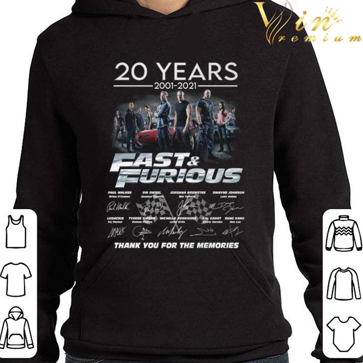 2021 Fast & Furious Season 9 20 years 2001-2021 Signatures Shirt