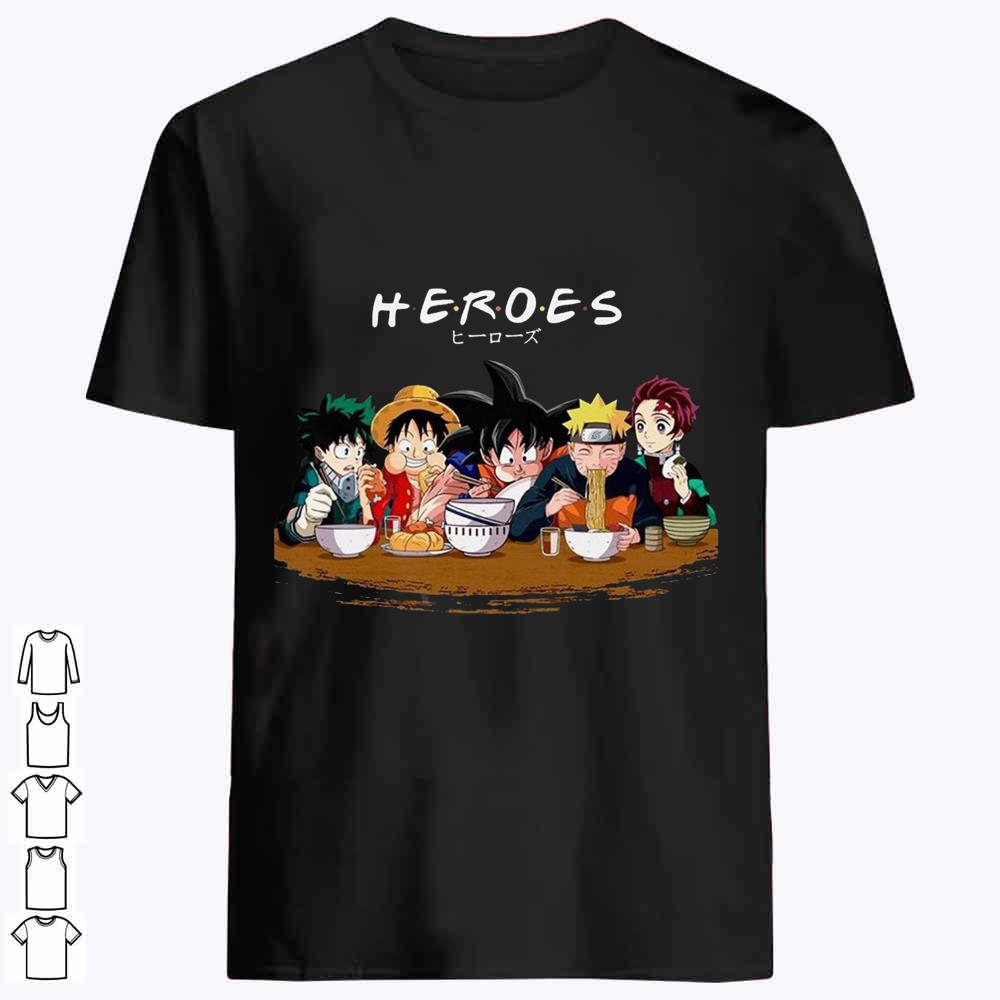 Heroes Friends songoku luffy naruto