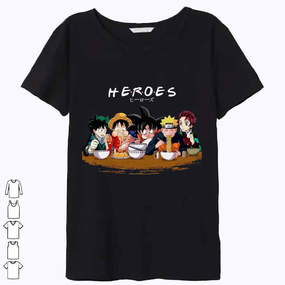 Heroes Friends songoku luffy naruto