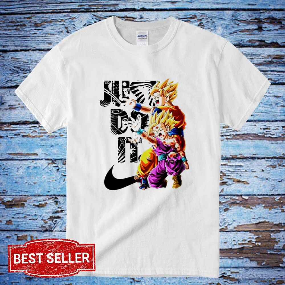Songoku and songohan Nike Just Do It Shirt