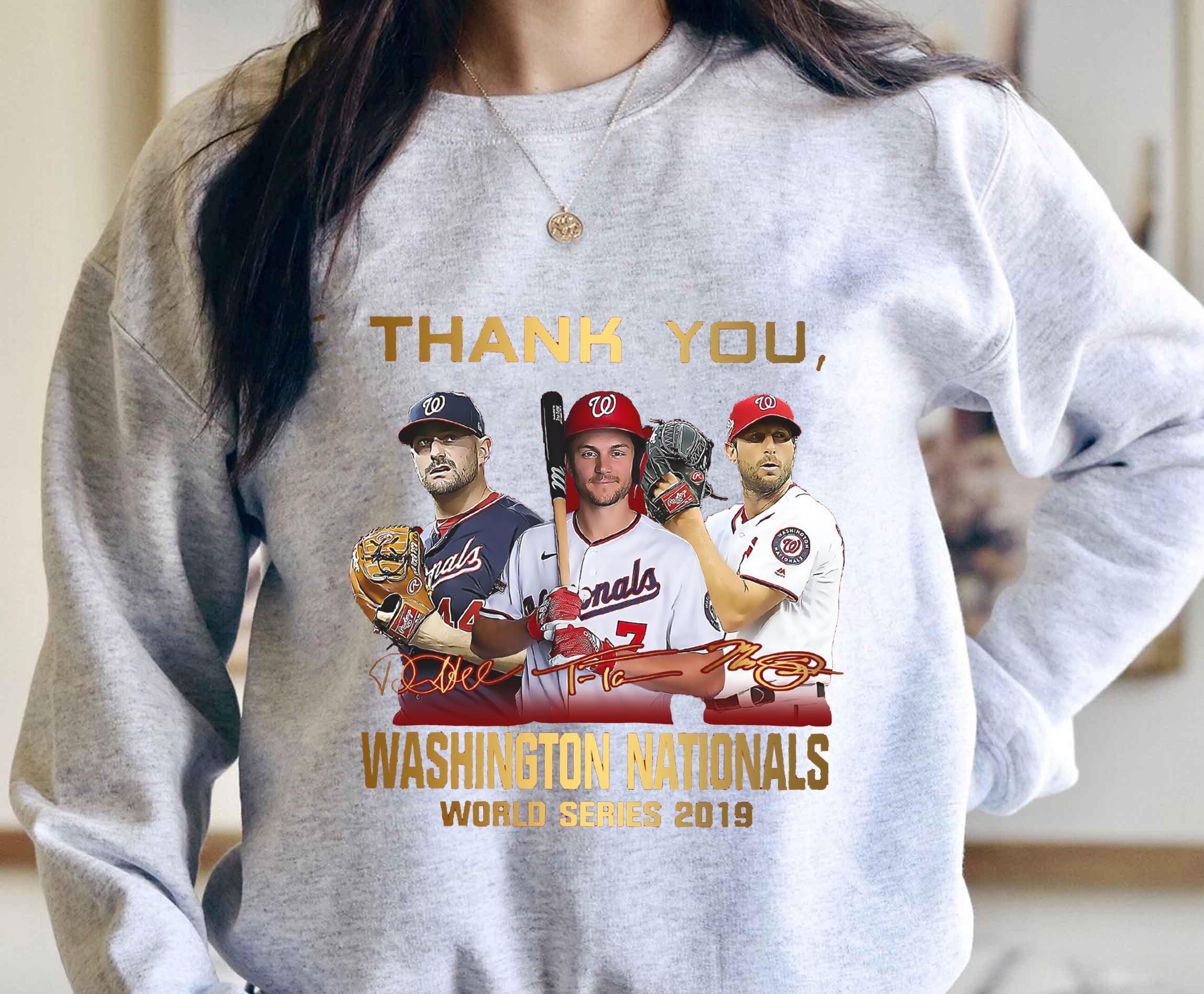 Thank You Washington Nationals world series 2013 Shirt, Max Scherzer, Daniel, Trea Turner