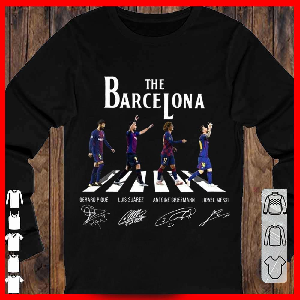 The Barcelona Abbey Road Messi Pique shirt