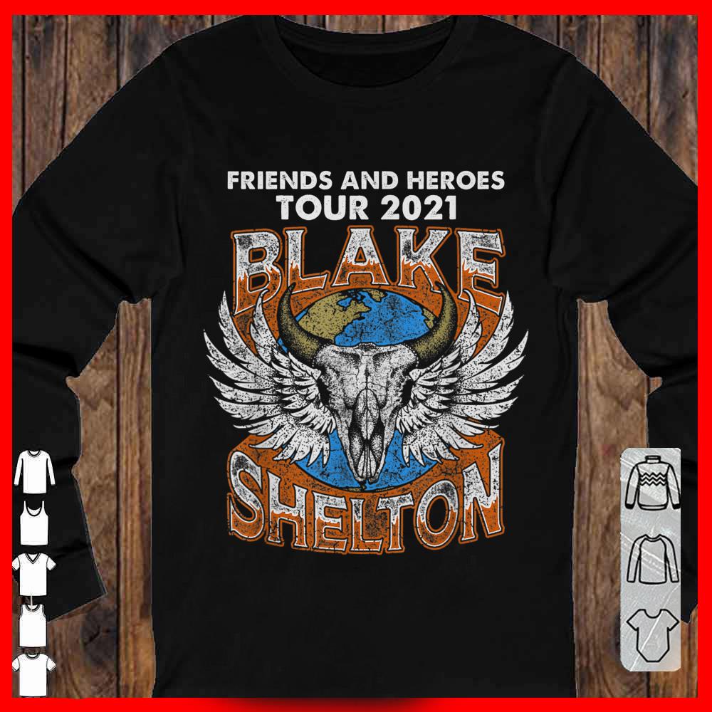 Blake Shelton Friends And Heroes Tour 2021 T-shirt
