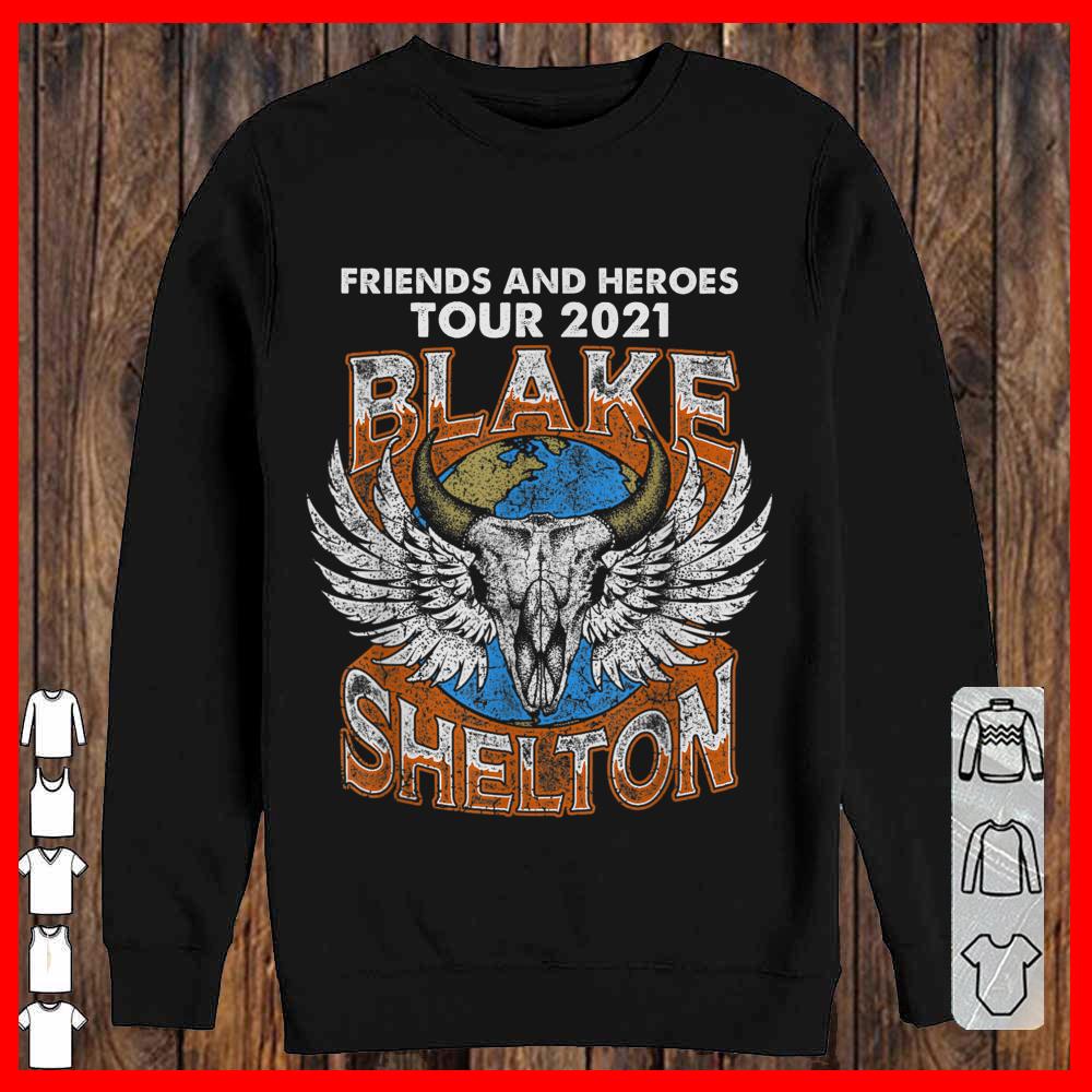 Blake Shelton Friends And Heroes Tour 2021 T-shirt