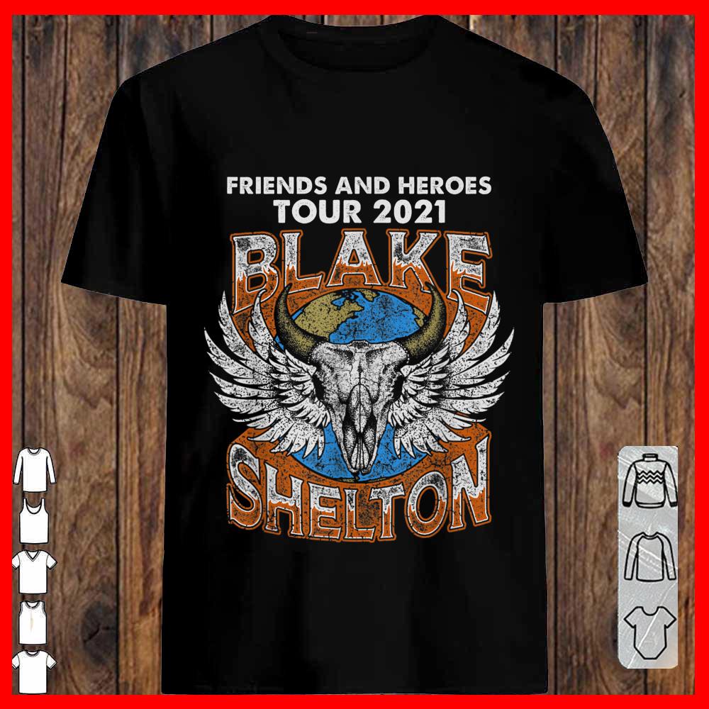 Blake Shelton Friends And Heroes Tour 2021 T-shirt