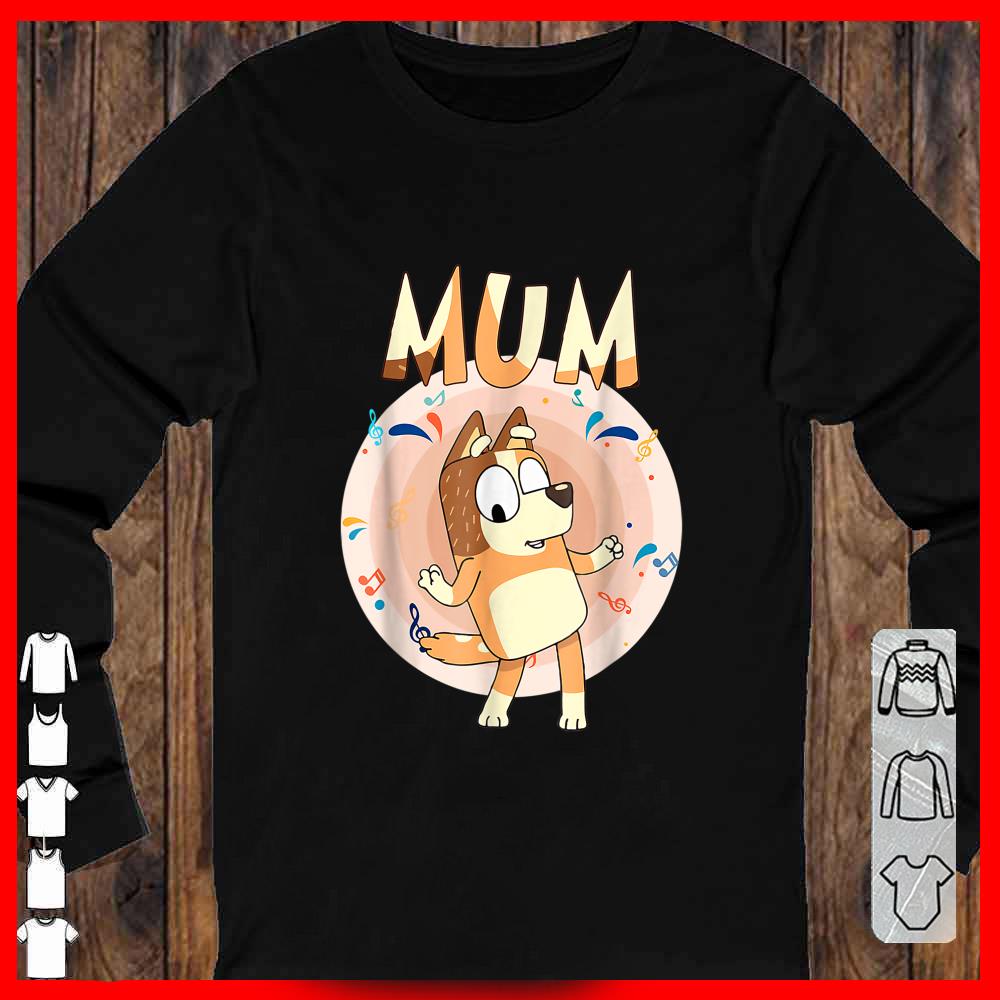 Blueys Dad Cartoon Mom T-shirt
