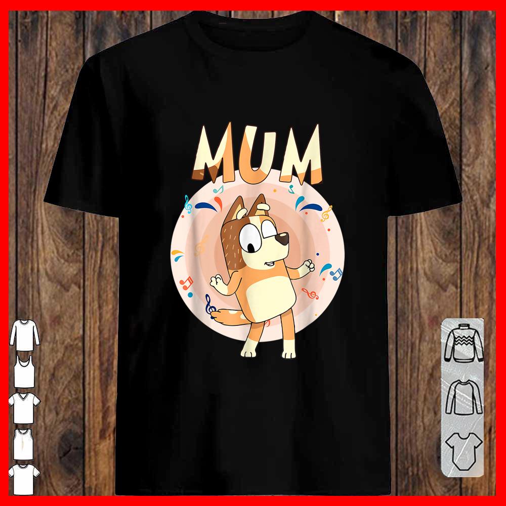 Blueys Dad Cartoon Mom T-shirt