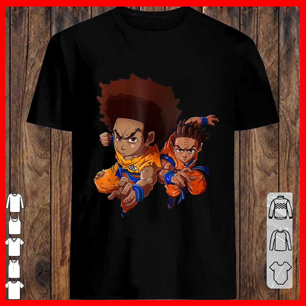 Boondock Riley Huey Black Cartoon Sitcom Dragon Style tank-top