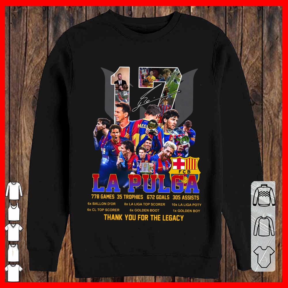 Lionel Messi 17 LA Pulga shirt, Messi LA pulga shirt, Messi thank you for the Legacy shirt