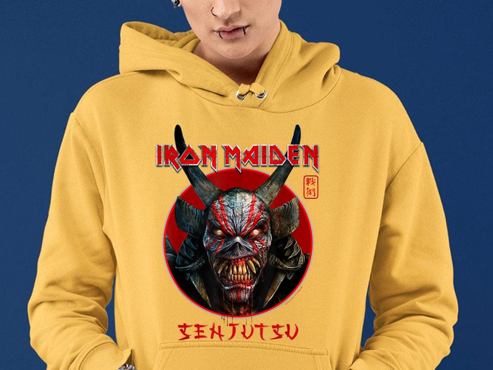 Iron Maiden Senjutsu Eddie Face Circle Shirt