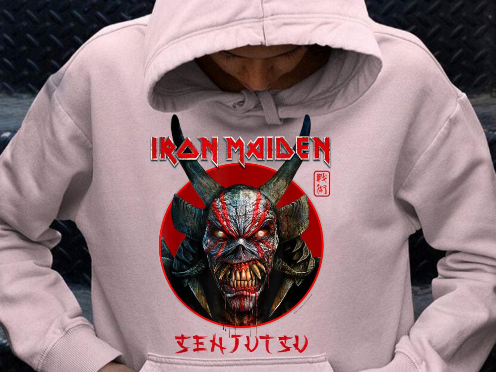 Iron Maiden Senjutsu Eddie Face Circle Shirt