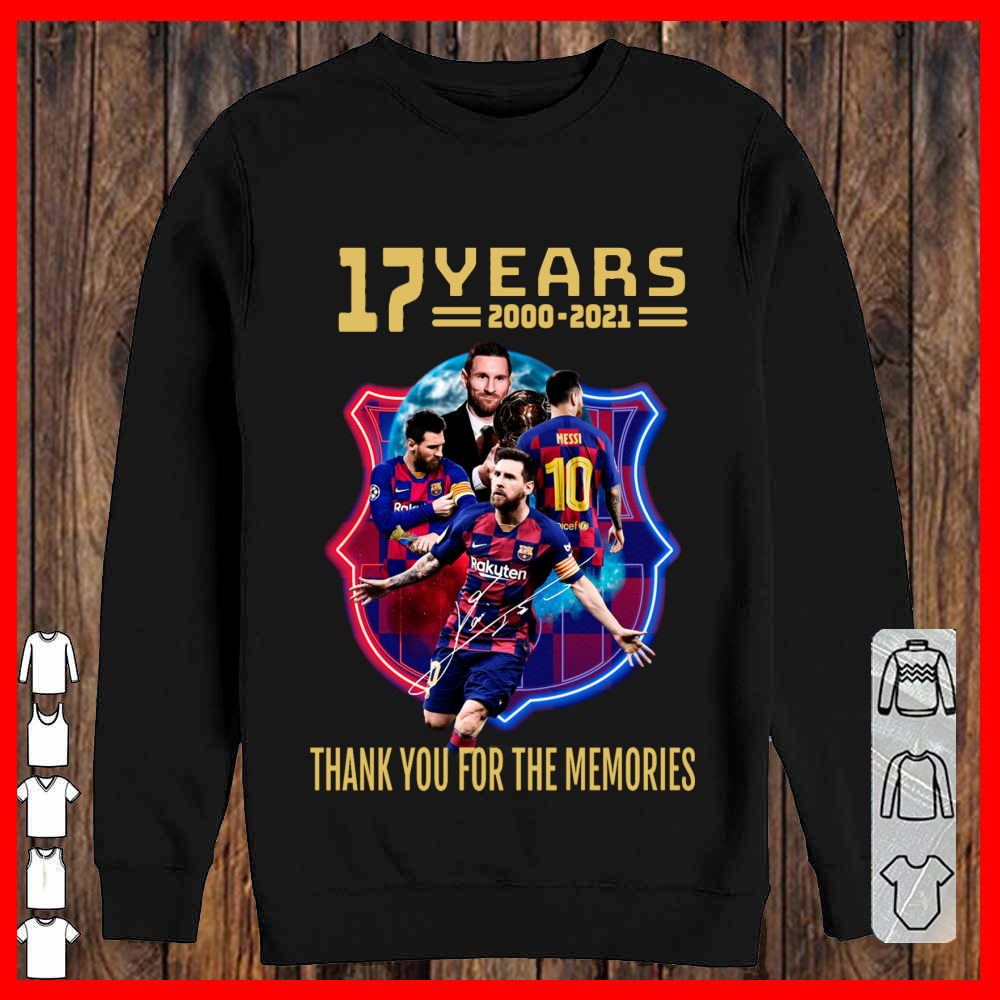 Lionel Messi 17 years of Barca shirt 2