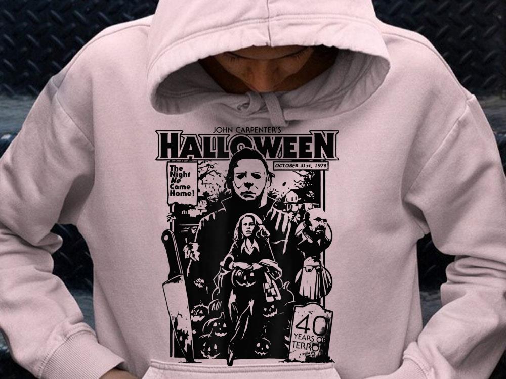 Michael Myers Halloween 1978 Horror Movie Shirt pink