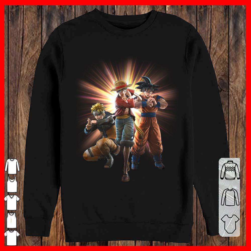 Naruto Son Goku and D.Luffy Shirt, Anime mashup Son goku naruto Luffy Shirt